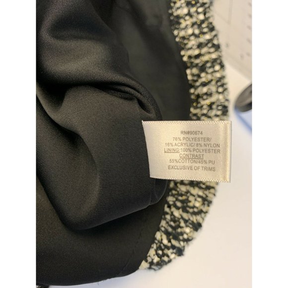 Boston Proper Tweed Dress Faux Leather - Picture 5 of 5